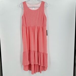London Times NWT Women's Size 6 Sleeveless Lined Tiered Pop Over Dress